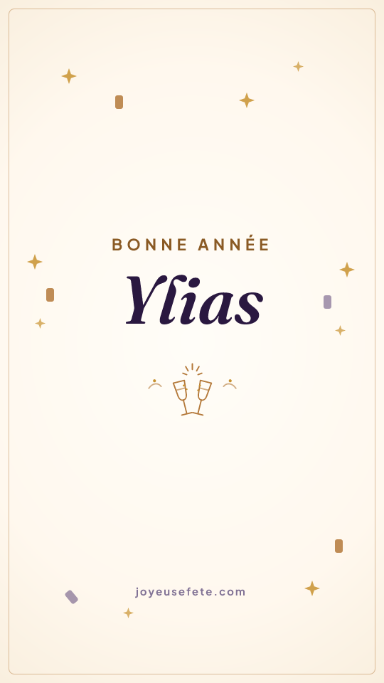 Image « Bonne année Ylias » au format story