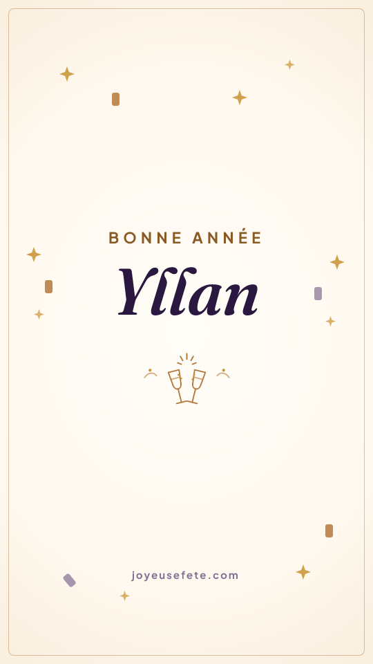 Image « Bonne année Yllan » au format story