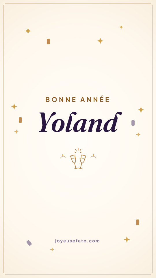 Image « Bonne année Yoland » au format story