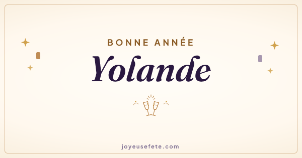 Image « Bonne année Yolande » au format large