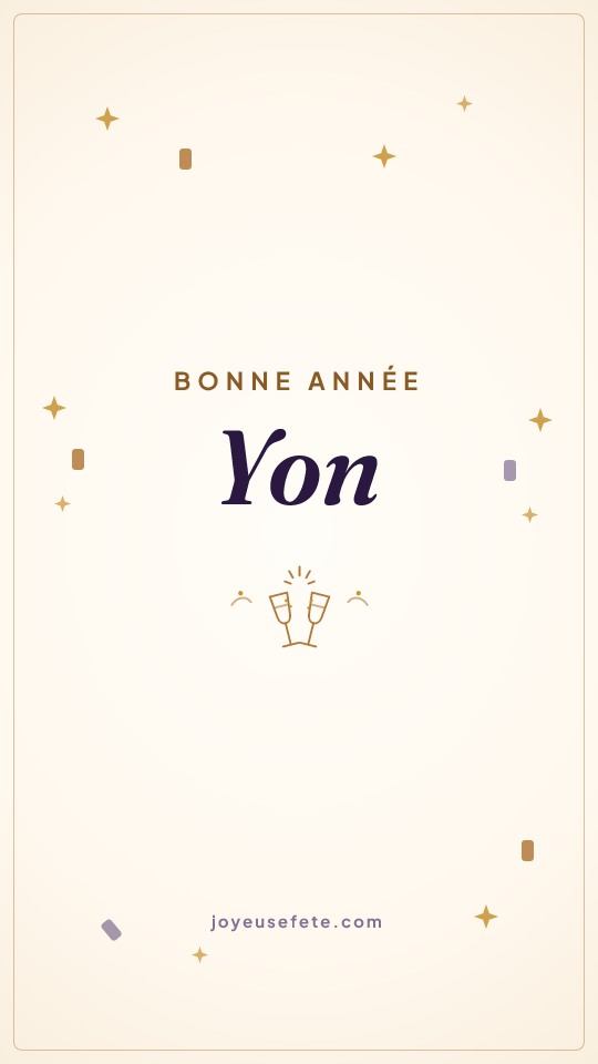Image « Bonne année Yon » au format story