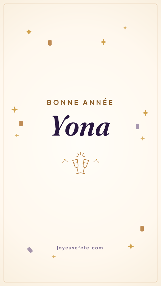 Image « Bonne année Yona » au format story