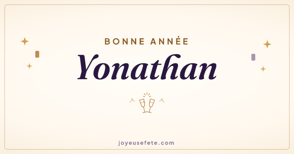 Image « Bonne année Yonathan » au format large
