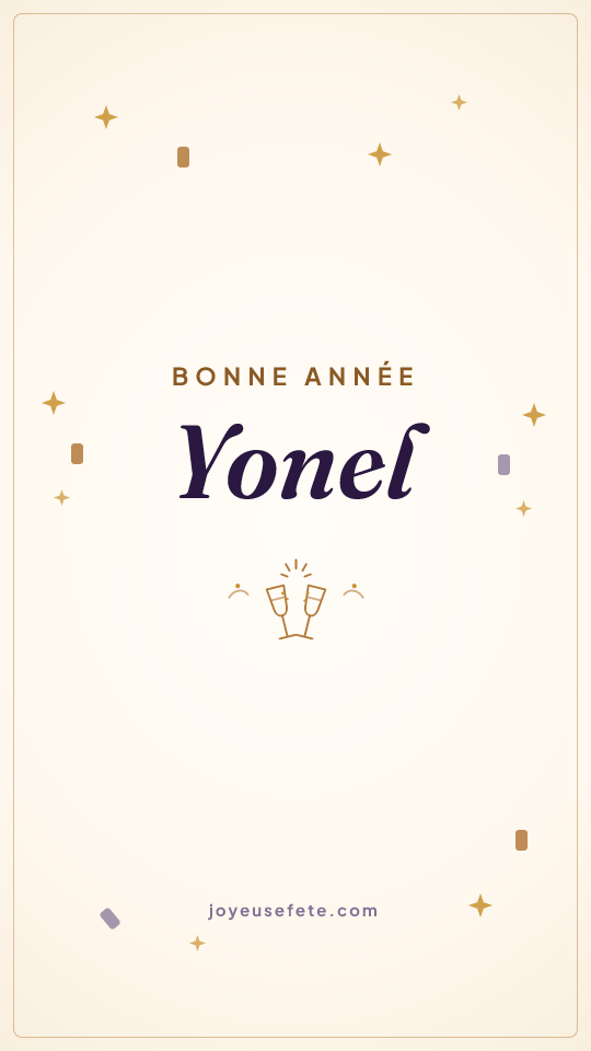 Image « Bonne année Yonel » au format story
