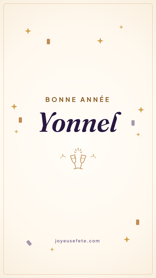 Image « Bonne année Yonnel » au format story