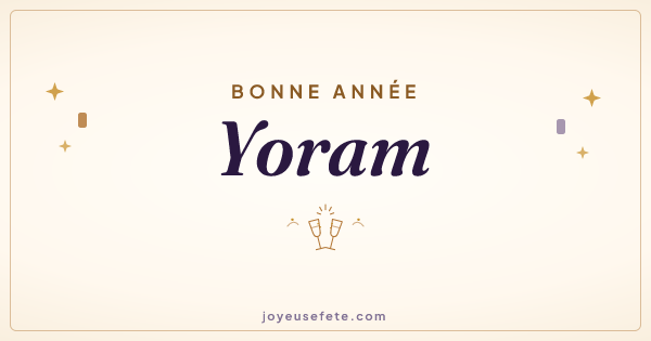 Image « Bonne année Yoram » au format large