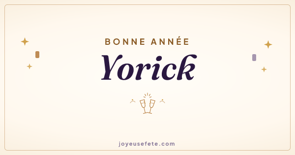 Image « Bonne année Yorick » au format large