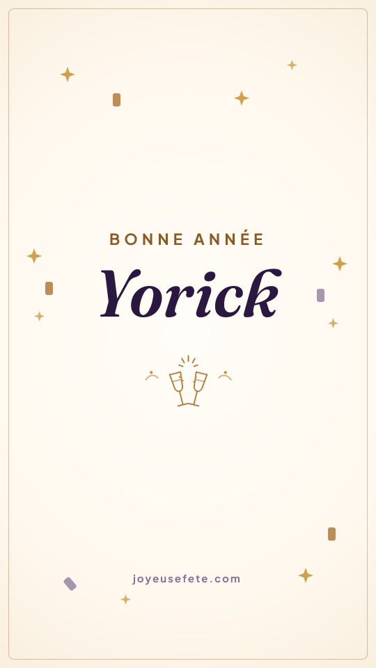 Image « Bonne année Yorick » au format story