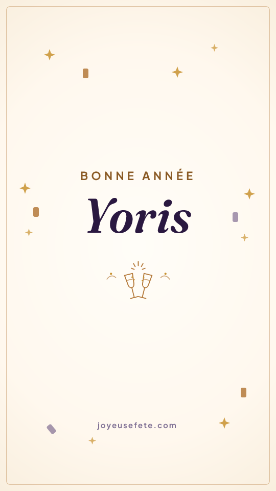 Image « Bonne année Yoris » au format story