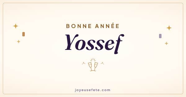 Image « Bonne année Yossef » au format large