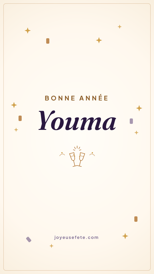 Image « Bonne année Youma » au format story