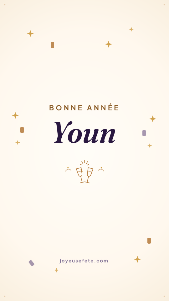 Image « Bonne année Youn » au format story