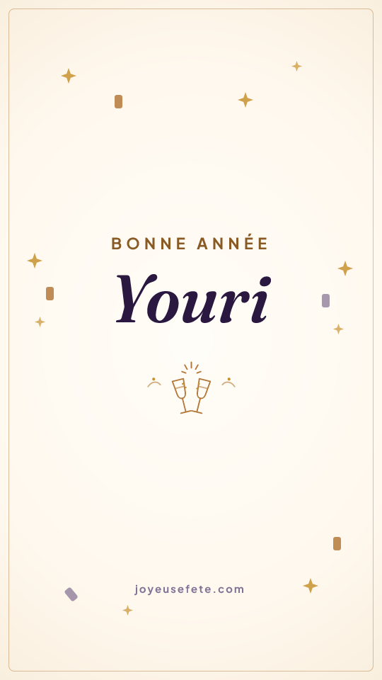Image « Bonne année Youri » au format story