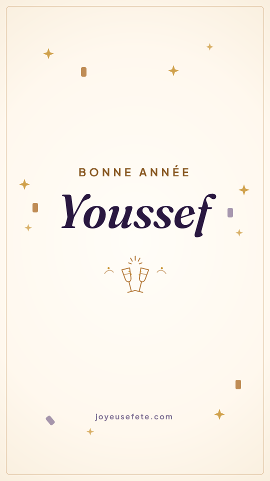 Image « Bonne année Youssef » au format story