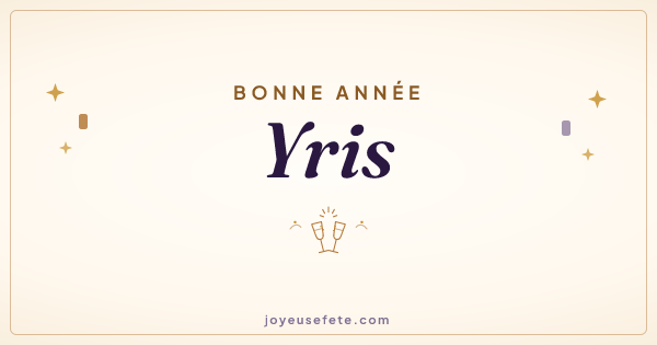 Image « Bonne année Yris » au format large