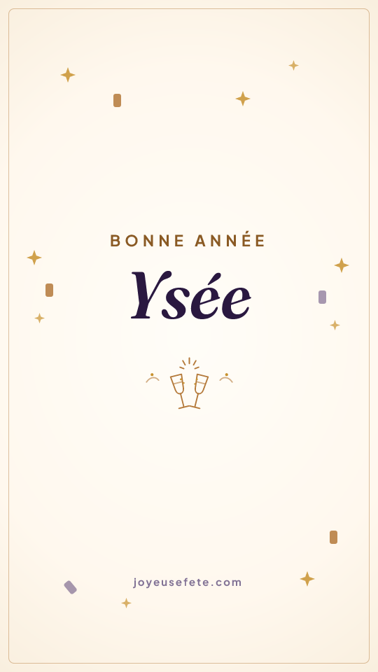 Image « Bonne année Ysée » au format story