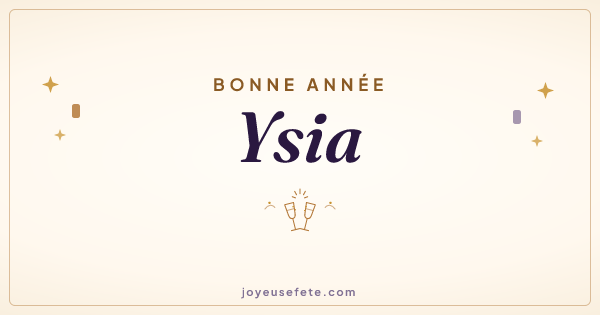 Image « Bonne année Ysia » au format large