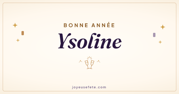 Image « Bonne année Ysoline » au format large
