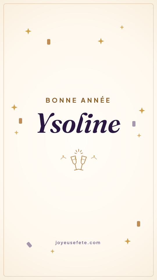 Image « Bonne année Ysoline » au format story