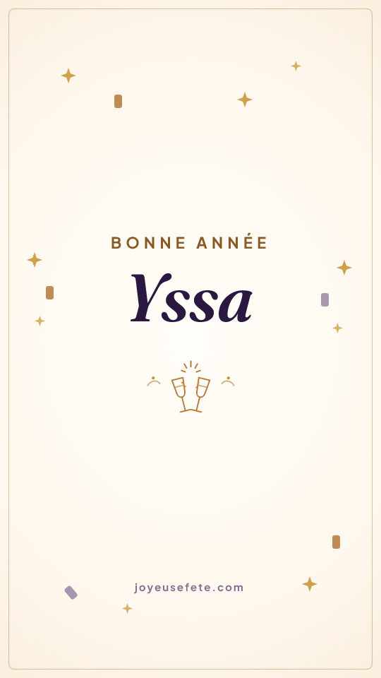 Image « Bonne année Yssa » au format story