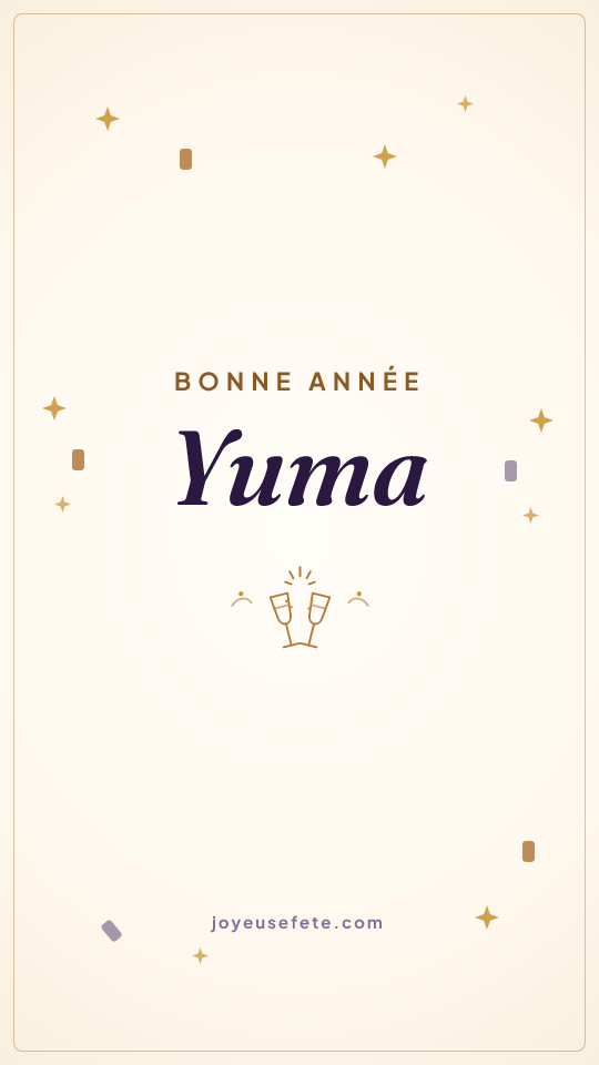 Image « Bonne année Yuma » au format story