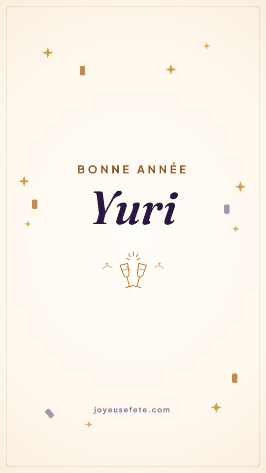 Image « Bonne année Yuri » au format story