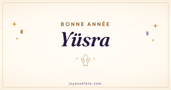 Image « Bonne année Yüsra » au format large