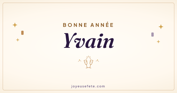 Image « Bonne année Yvain » au format large