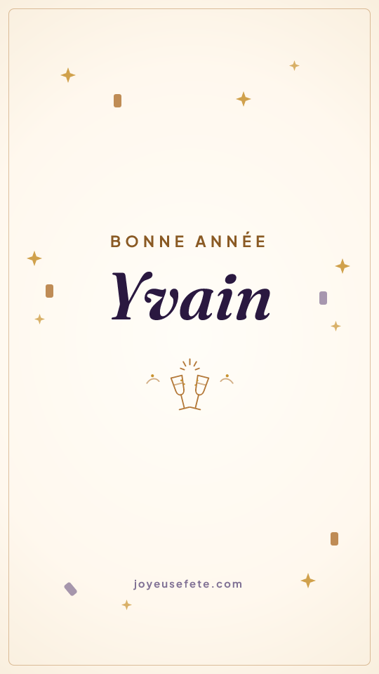 Image « Bonne année Yvain » au format story