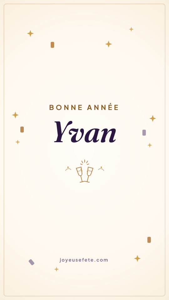 Image « Bonne année Yvan » au format story