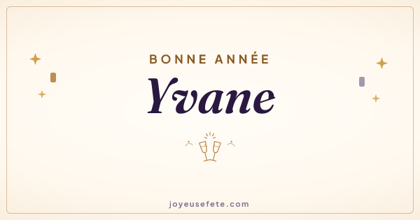 Image « Bonne année Yvane » au format large