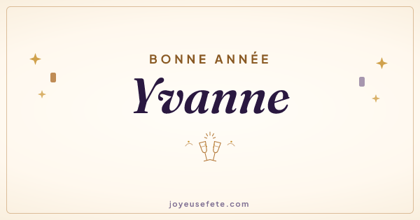 Image « Bonne année Yvanne » au format large