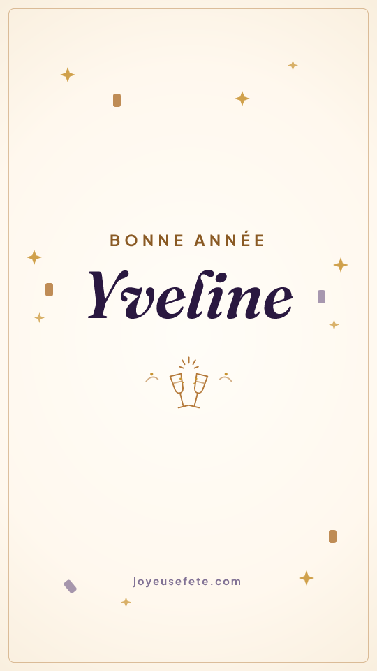 Image « Bonne année Yveline » au format story