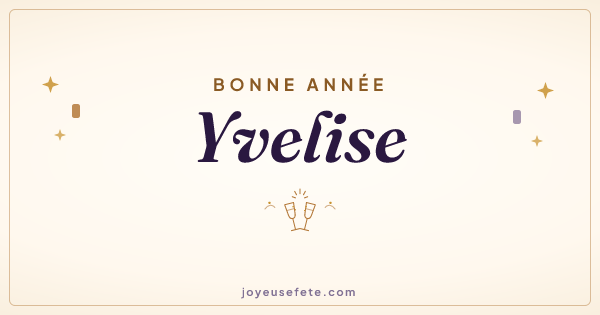 Image « Bonne année Yvelise » au format large