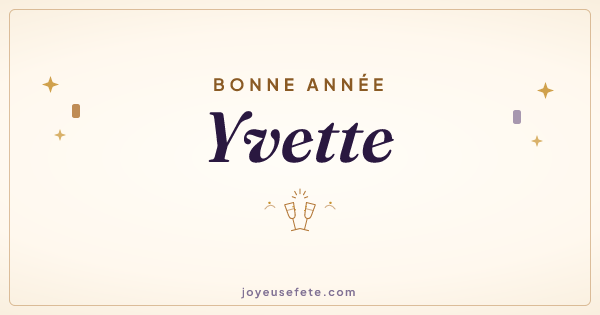 Image « Bonne année Yvette » au format large