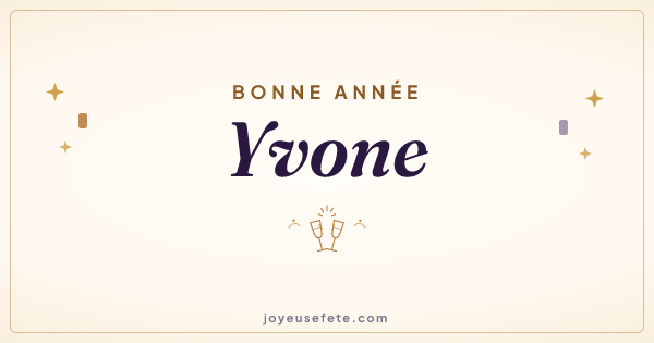 Image « Bonne année Yvone » au format large