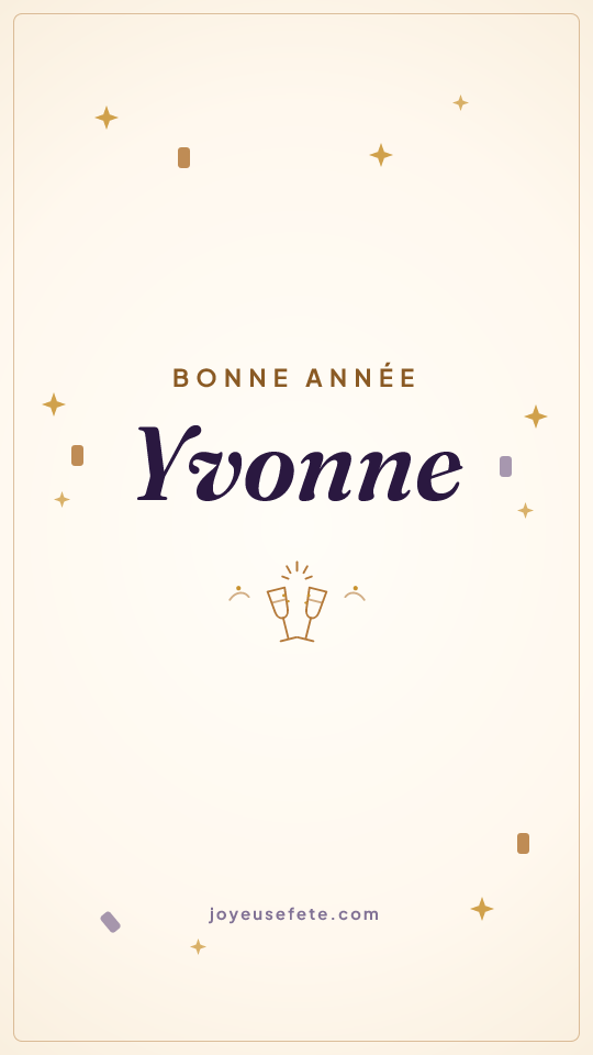 Image « Bonne année Yvonne » au format story