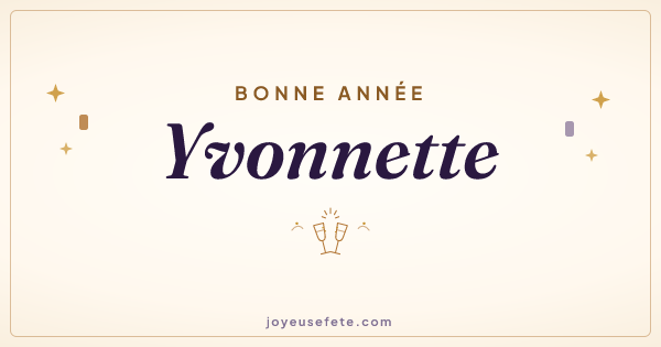 Image « Bonne année Yvonnette » au format large