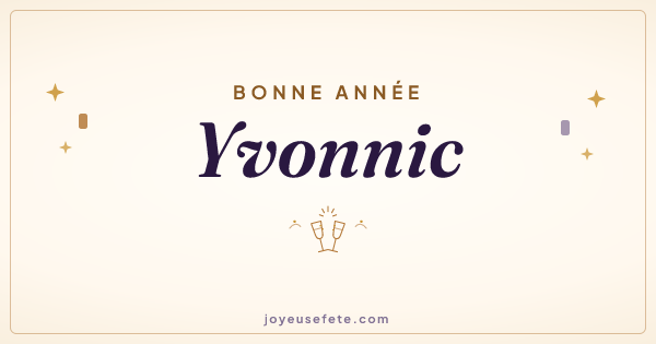 Image « Bonne année Yvonnic » au format large