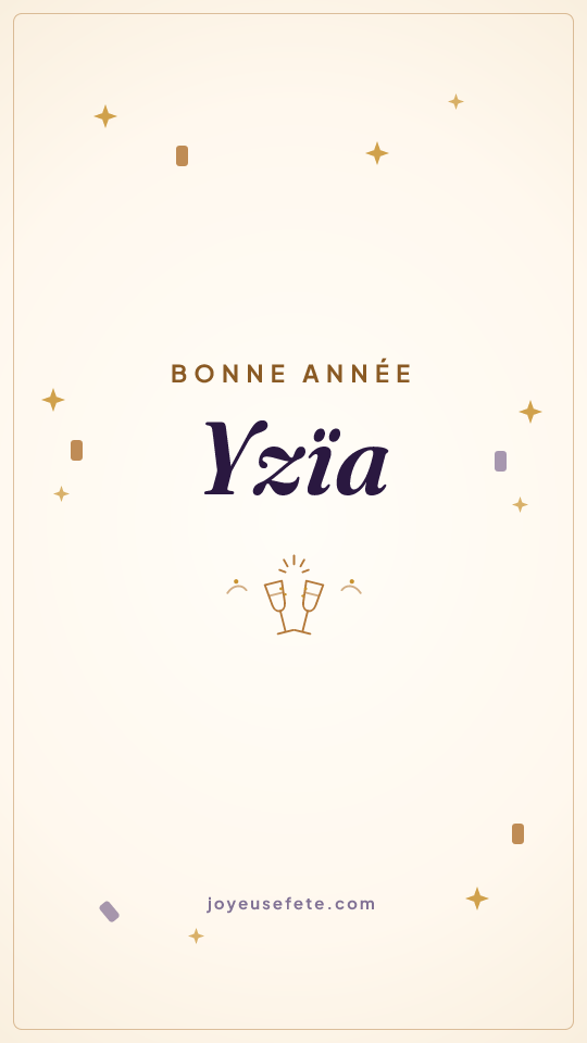 Image « Bonne année Yzïa » au format story