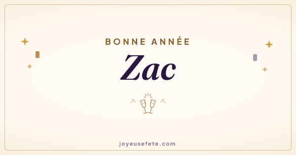 Image « Bonne année Zac » au format large