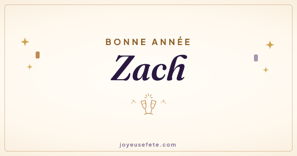 Image « Bonne année Zach » au format large