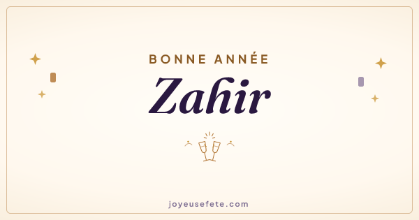 Image « Bonne année Zahir » au format large
