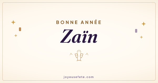 Image « Bonne année Zaïn » au format large