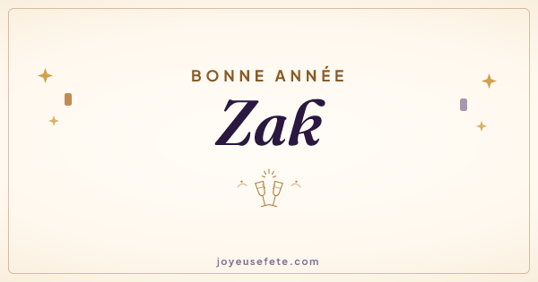 Image « Bonne année Zak » au format large