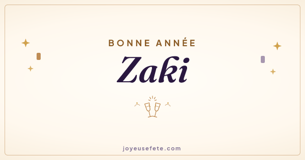 Image « Bonne année Zaki » au format large