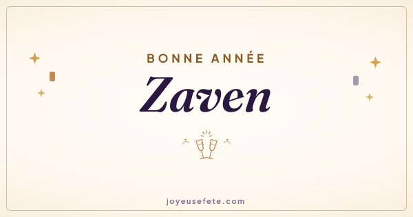 Image « Bonne année Zaven » au format large