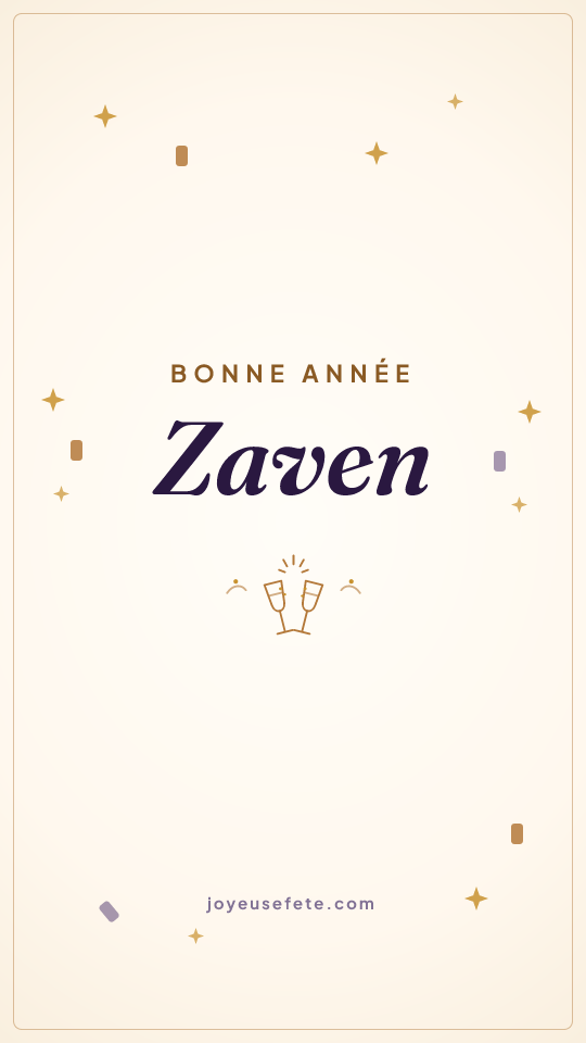 Image « Bonne année Zaven » au format story