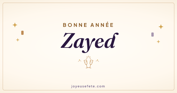 Image « Bonne année Zayed » au format large