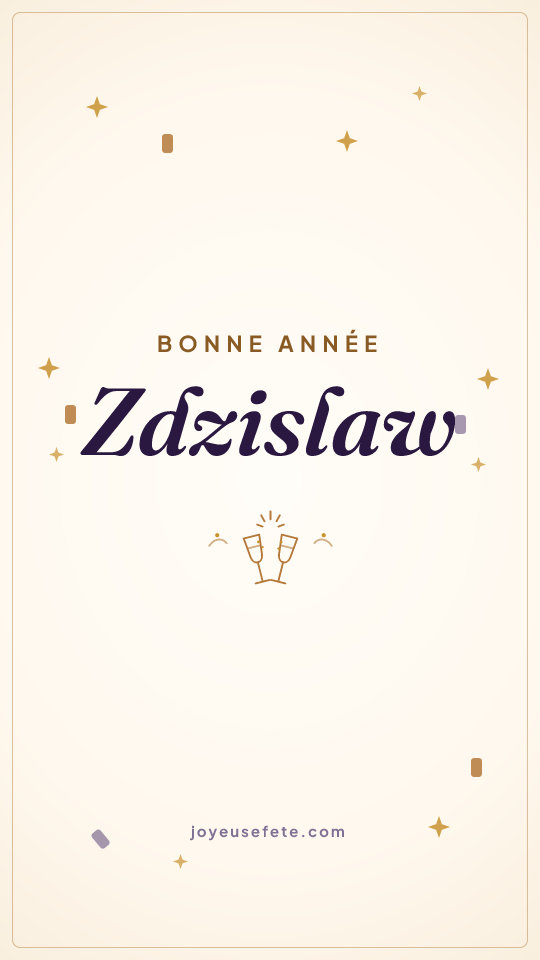 Image « Bonne année Zdzislaw » au format story